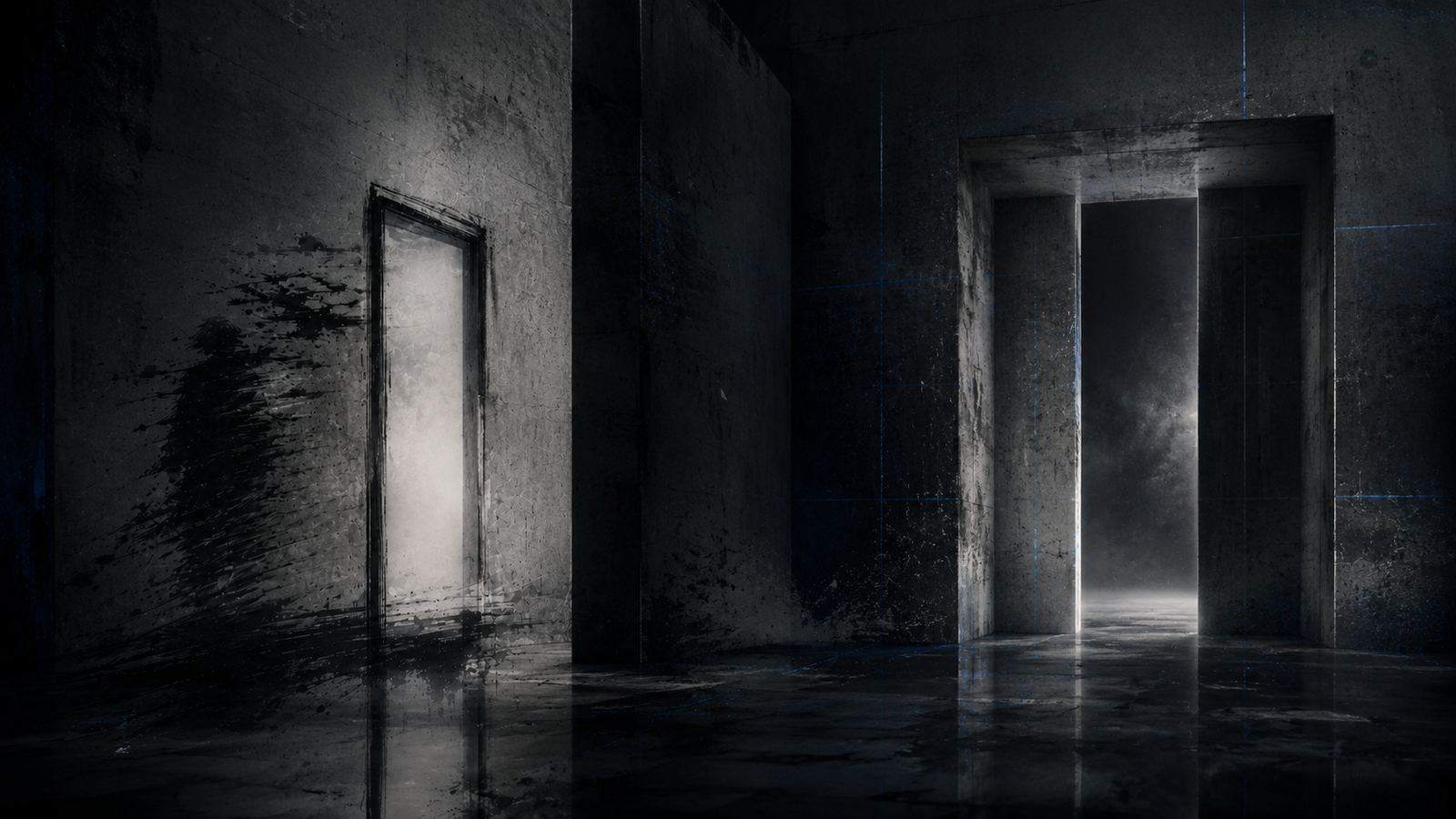 Architecture sombre et lumière blanche — guide de silhouette AELYRON