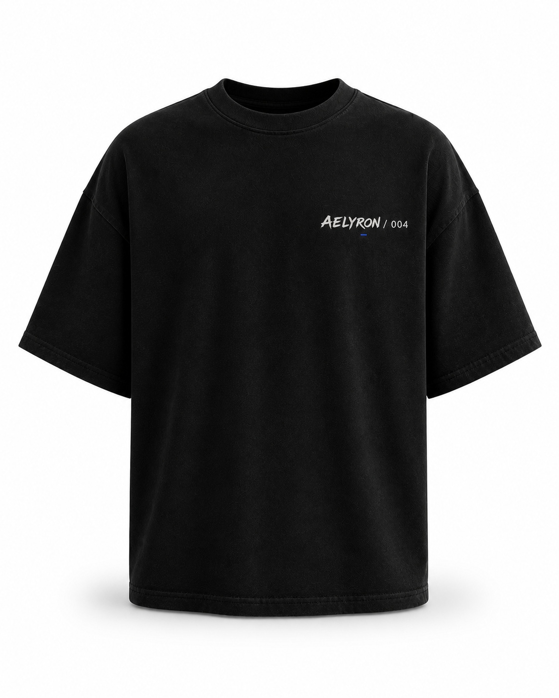 ESPOIR 004 — vue de face du t-shirt oversize graphique AELYRON